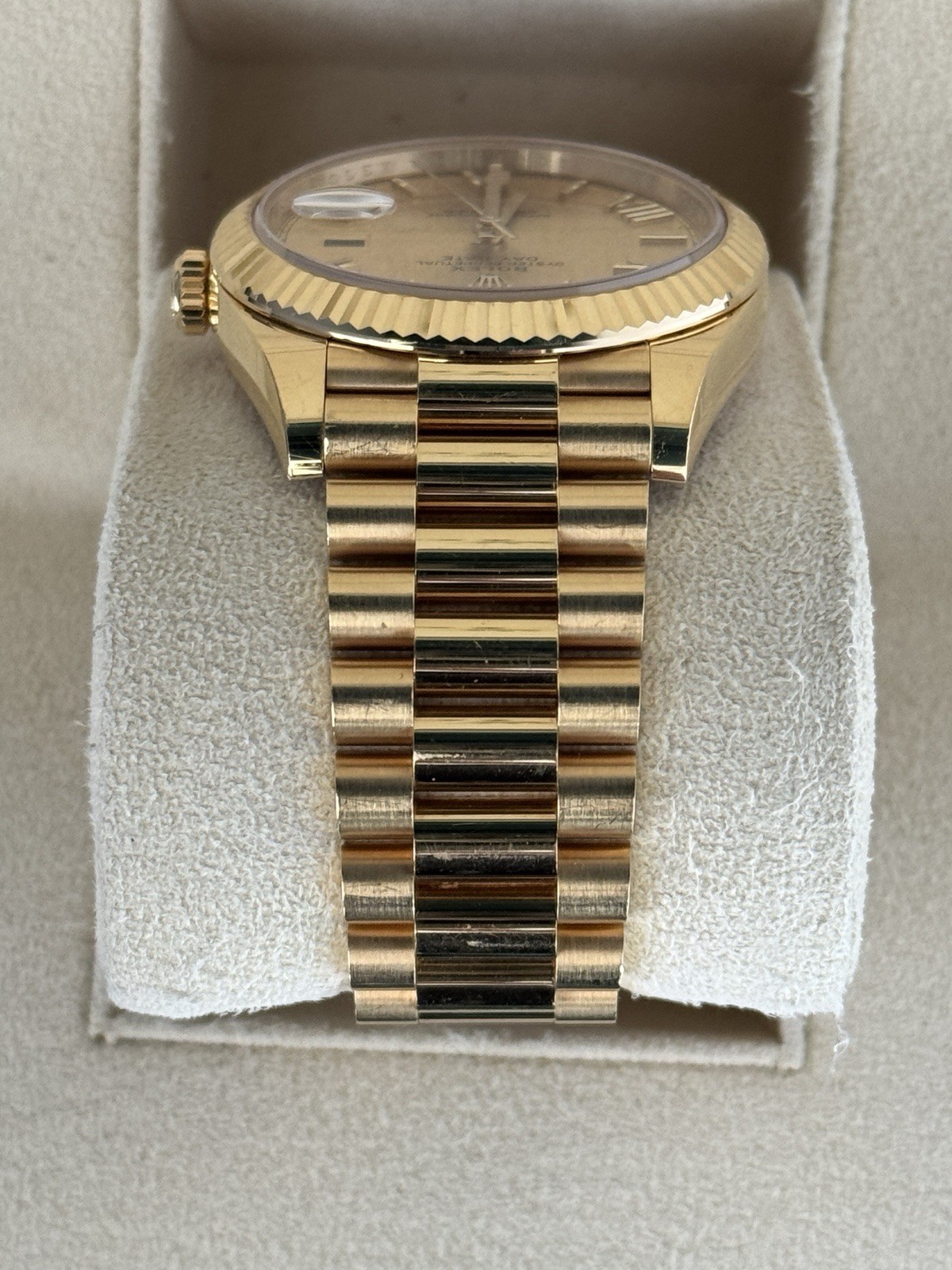 Rolex Day-Date Champagne Men's Watch - 228238 Watch + 2023 Card image 4