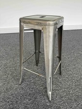 Tolix Gun Metal Bar Stool | Industrial Style Metal Stool | 76cm | USED