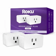 Roku Smart Home Indoor Smart Plug SE (2-Pack) 15 Amps