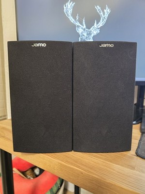 Jamo S622 Black Ash Bookshelf Speakers Pair Tested Working Great