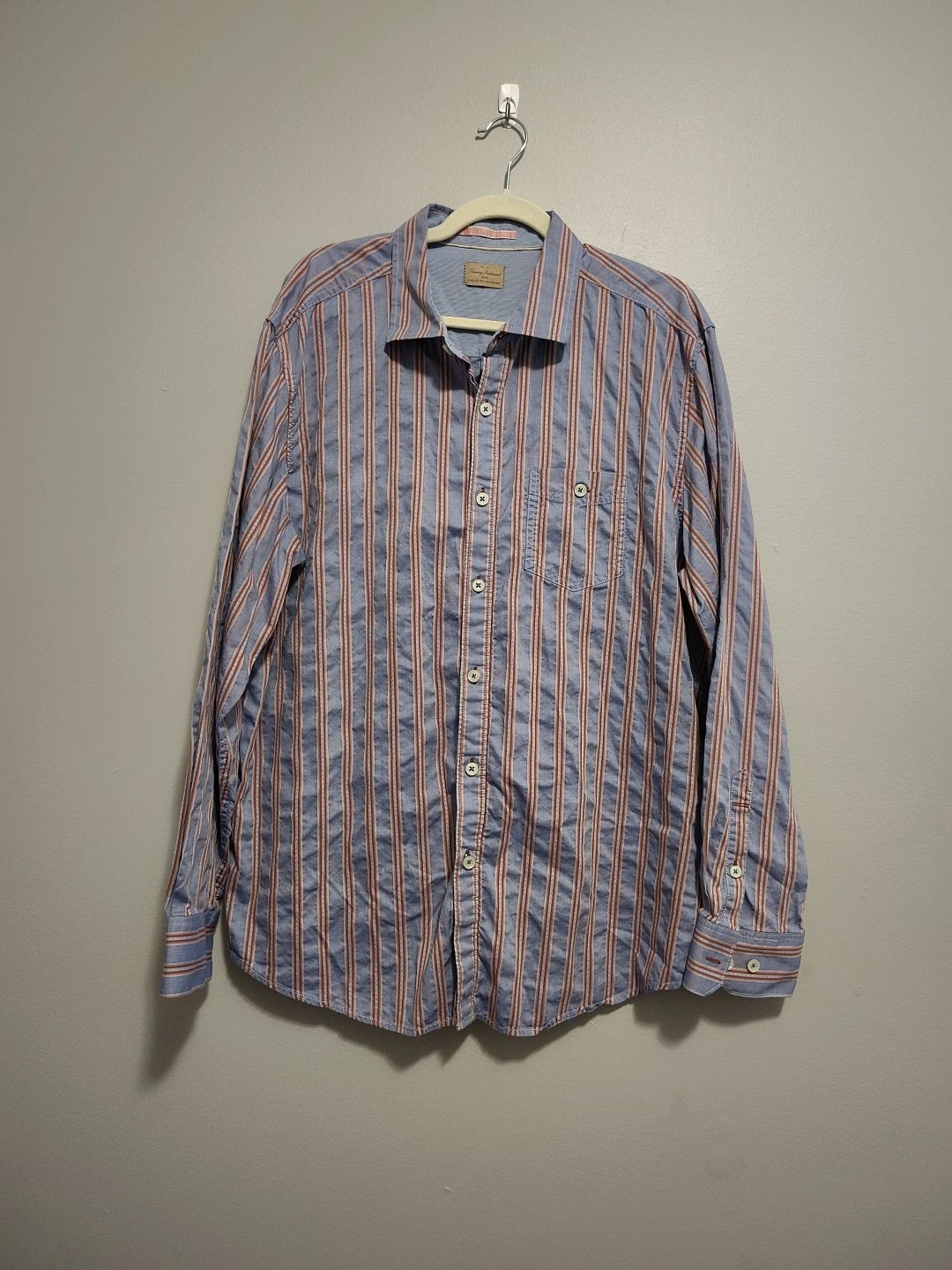 Tommy Bahama Jeans longsleeve With Pockets FL/Ca Beach Shirt Size XL Men's
