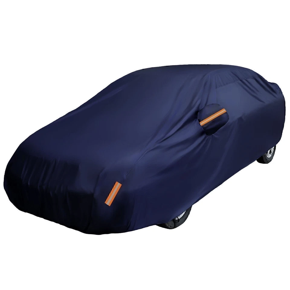 Heavy Duty Outdoor Full Car Cover 100% Waterproof Protect Fit 15-16FT Auto Sedan - Изображение 2 из 4