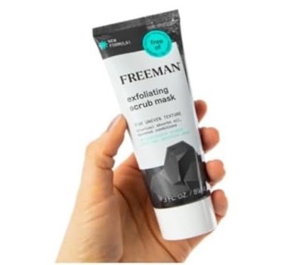 Freeman Exfoliating Scrub Mask Charcoal Coconut 3oz Safe for Sensitive Skin New