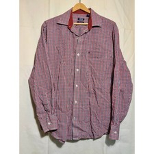Izod Checkered Button-Up Men s Size Medium.
