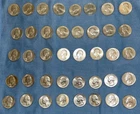 Roll 1964 P&D Washington Quarters 90% Silver Circulated with many BU Gems