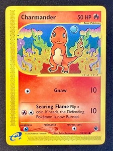 Charmander 98/165 2002 Expedition Pokemon Card TCG WOTC Vintage Non Holo - Nm