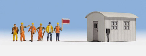 Todavía H0 12011 Juego de figuras "Trabajos de construcción de vías" con figuras y granero | Condition: Gebraucht