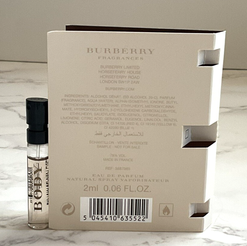 Burberry Body EDP oz Perfume Spray Sample Vial