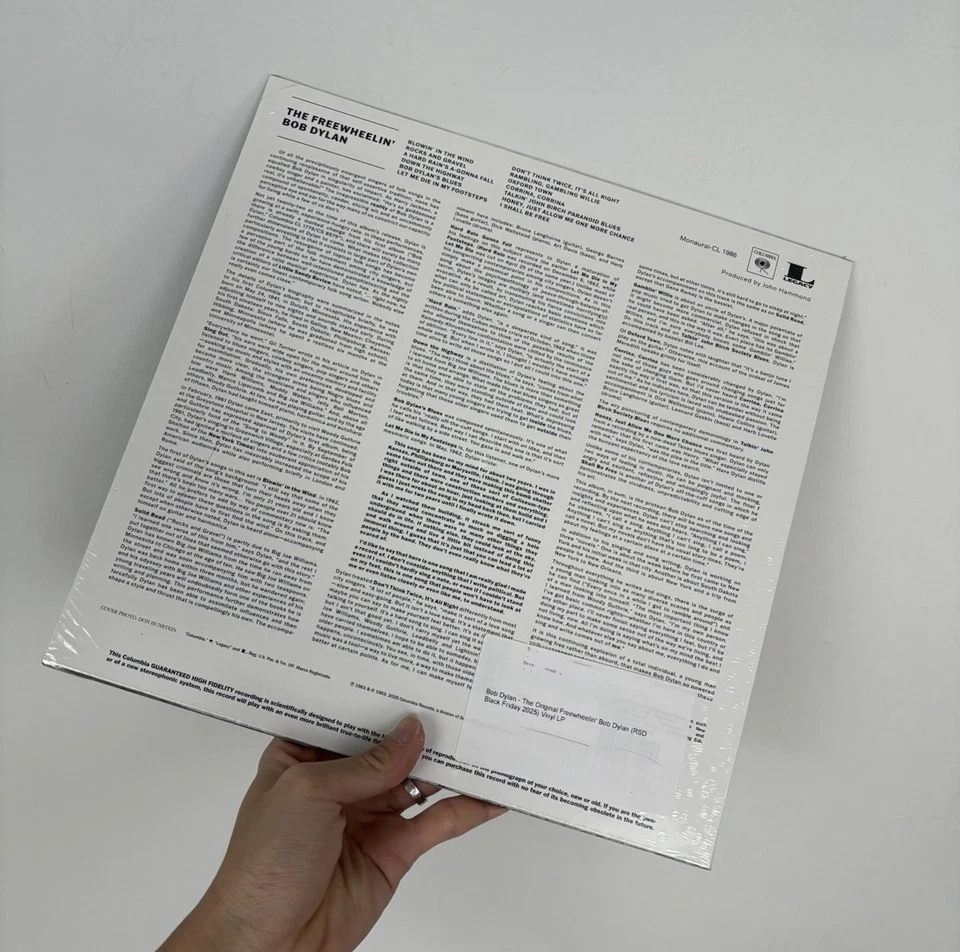 BOB DYLAN RSD The Freewheelin' BLACK FRIDAY 2025 LP Vinyl Record SHIPS NOW ✨ - Image 2 of 2