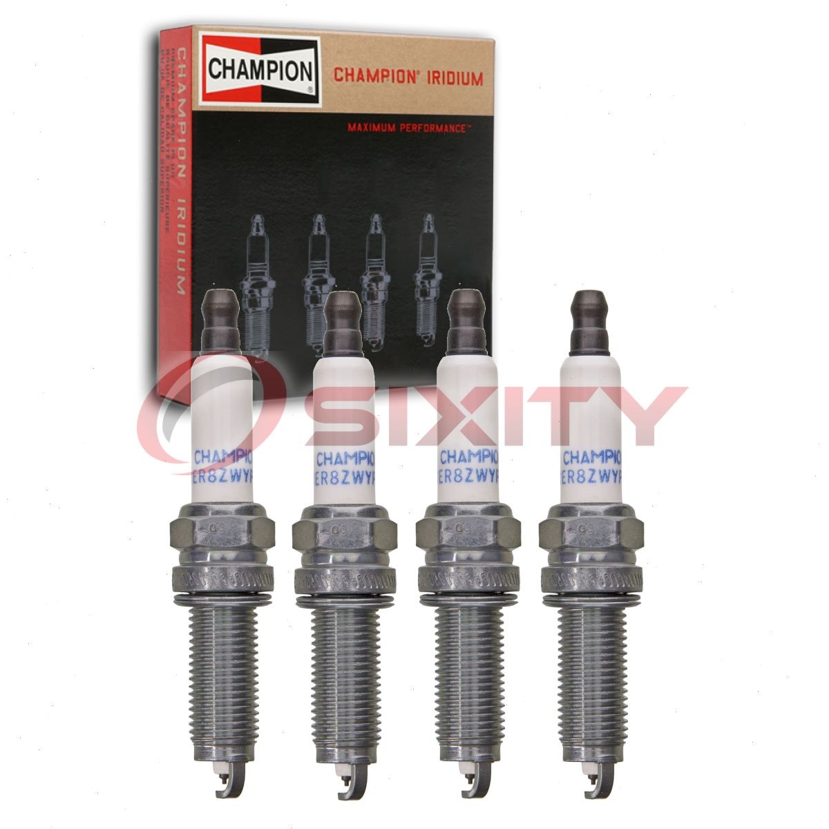 4 pc Champion Iridium Spark Plugs for 2014-2019 Hyundai Elantra 2.0L L4 vz