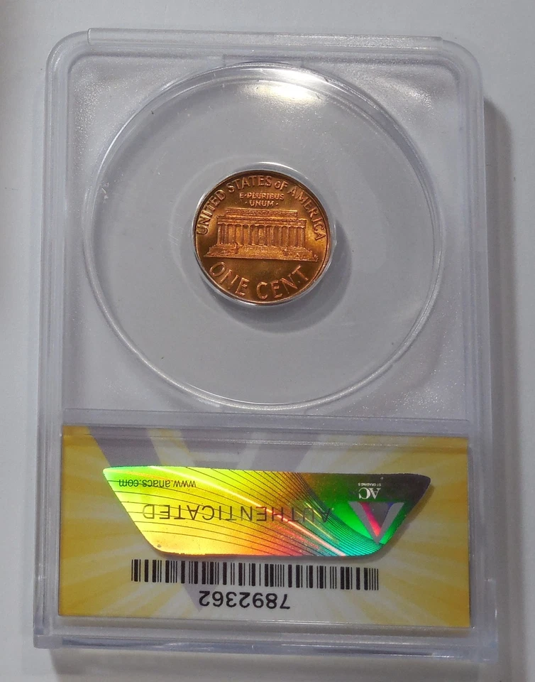 1967 SMS LINCOLN Cent ANACS SP 66 RD - Image 2 of 2