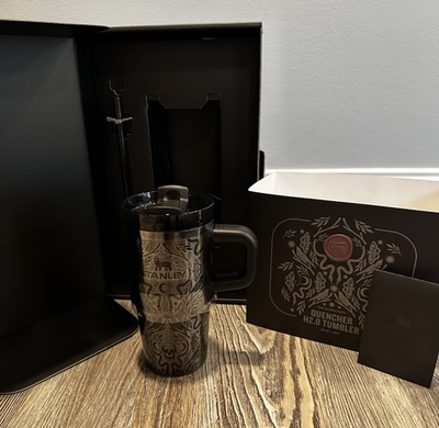 #ad #ad Stanley DEADLY DAMASK 20oz Halloween Quencher H2.0 FlowState Tumbler NIB $74.95