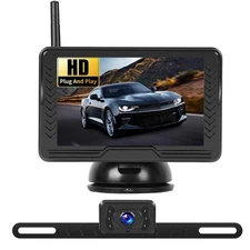 Backup for Car Wireless Truck SUV, 5" Easy Setup Plug-Play, AHD Screen Revers...