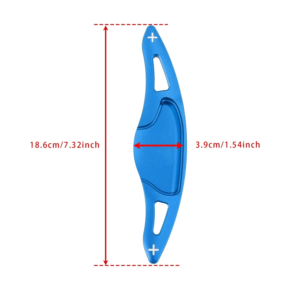 Extensión de palanca de cambios de volante para Honda FIT VEZEL HRV aluminio azul Foto 2 de 4