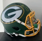 NFL Aaron Rodgers Autographed F/S Replica Green Bay Packers Helmet Fanatics holo