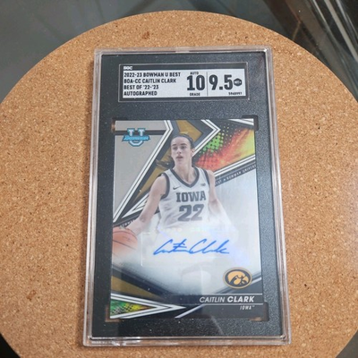 #ad Bowman University Best of 2022 23 Autographs Caitlin Clark #BOA CC Refractor $1100.00