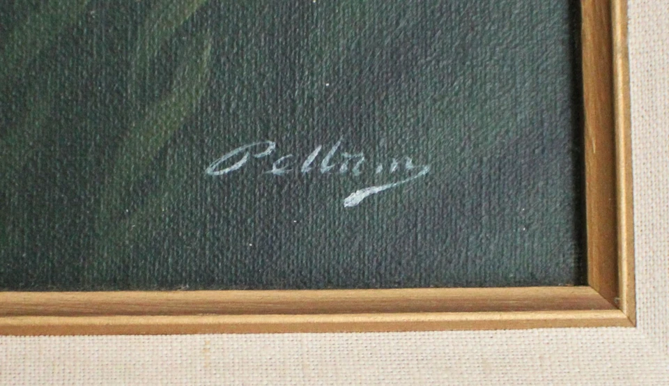 VTG David Pelbam Signed Sea Captain Framed Oil on Canvas Nautical Maritime Art - Image 3 of 4