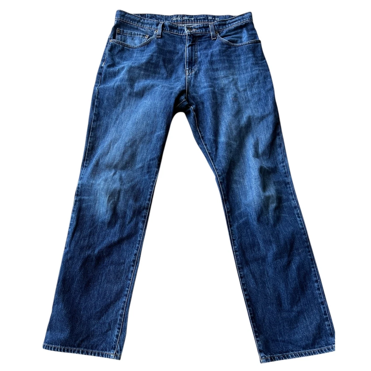 Jean Premium Field & Stream, Coupe Droite, Bleu Stonewashed, Taille W38 L30, Neuf Avec étiquettes