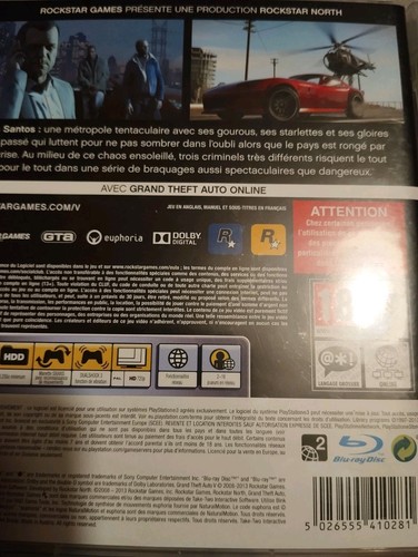 Lot Grand Theft Auto IV, V, Et Liberty City (Sony PlayStation 3) Ps3 Gta - Photo 5/5
