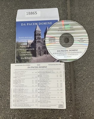 Da Pacem, Domine by Korallerna / Lunds Kammarkör / Cantores CD No Case #1B865