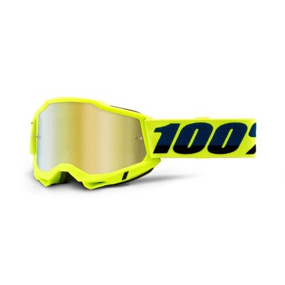 100% ACCURI2 Crossbrille verspiegelt - Fluo Yellow