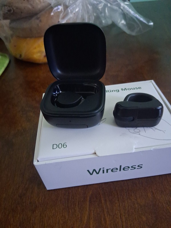 Multifunctional Ring Mouse Black D06 New / Sealed