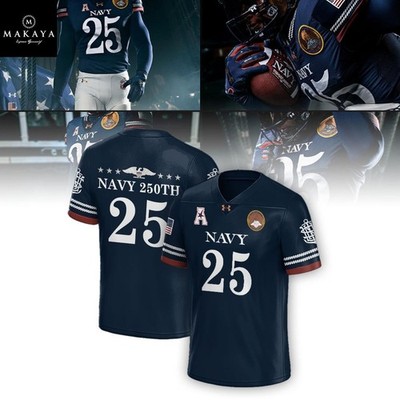 REPRINTED Navy Midshipmen 250th Anniversary Uniform 2025 Jersey | eBay