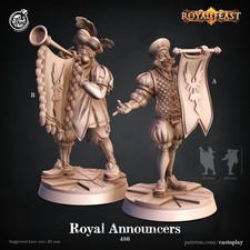 Royal announcer miniature set - CastnPlay - DnD miniatures - Role Playing Game