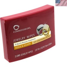 Essential Jewelry Wipes - Anti-Tarnish Shield for Gold Silver in Travel Case