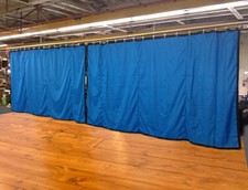 Lot of 2 Royal Blue Curtain/Stage Backdrop, Non-FR, 10 H x 15 W