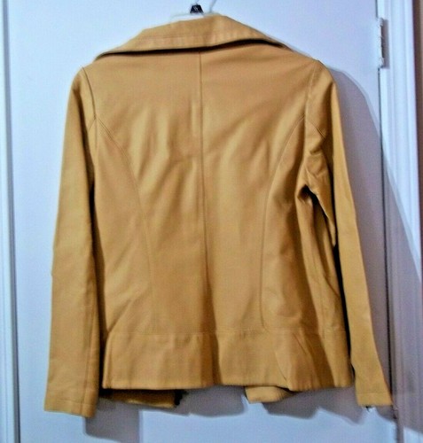 NWT - FADED GLORY - WASHED LEATHER BF - TAN - WOMENS - L (12/14) - JACKET - Picture 4 of 5