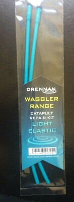 DRENNAN FISHING WAGGLER RANGE CATAPULT REPAIR KIT - MEDIUM or LIGHT ELASTIC 