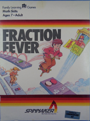 COMMODORE 64/128 -- FRACTION FEVER (SPINNAKER - CARTRIDGE)