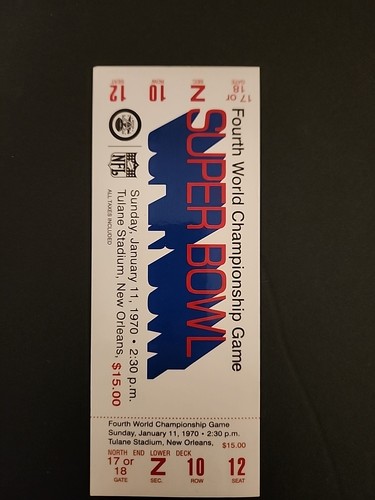 K.C. CHIEFS REPLICA SUPER BOWL Ticket set IV, LIV, LVII, LVIII Winning Years - Picture 3 of 6