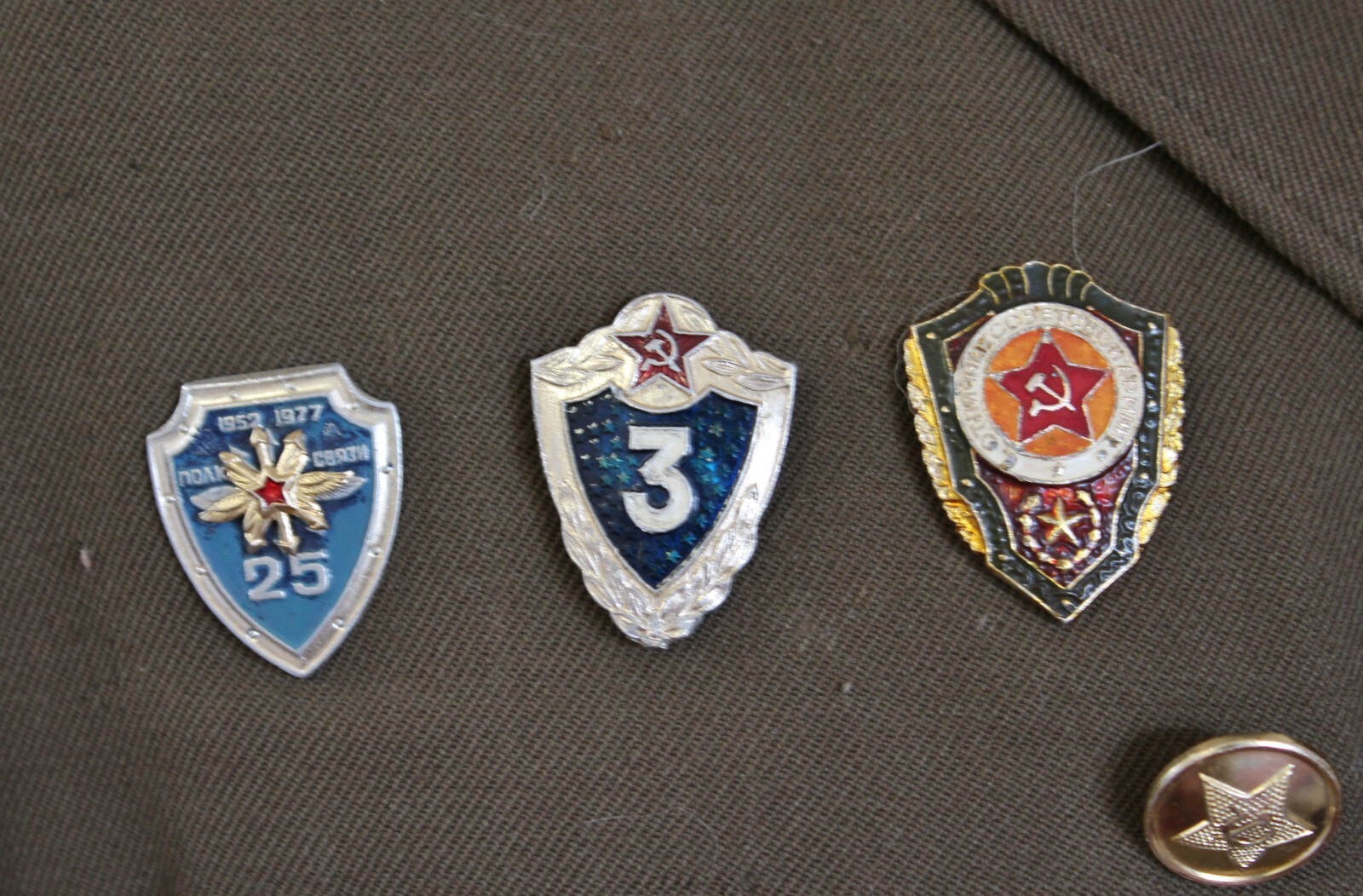 Vintage Soviet era Russian Army jacket with insignia, badges and cap eBay