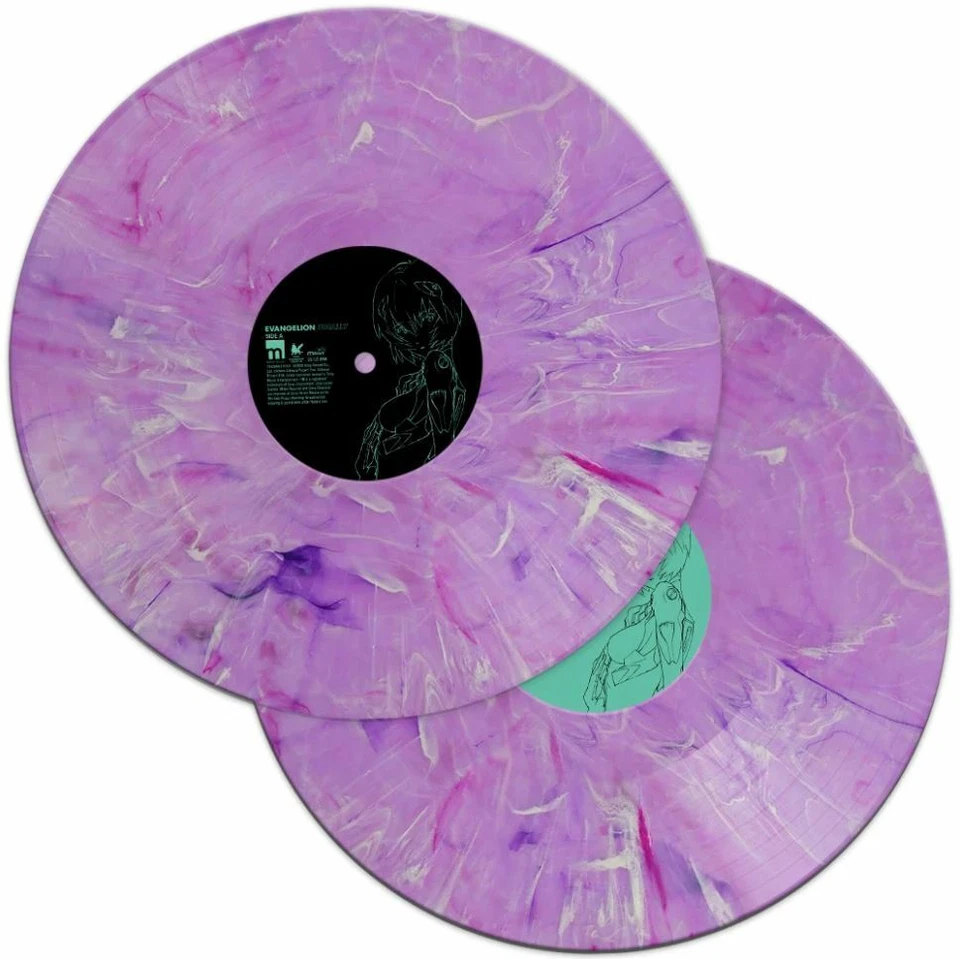Evangelion Finally Translucent Purple Marble Colored Vinyl 2XLP Mondo Edition - Image 3 of 4