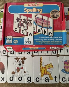 The Learning Journey Match It! Spelling 19 Self Correcting Puzzle Sets Toy