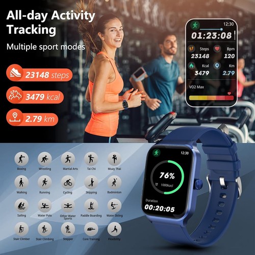 Reloj Inteligente de Mujer Hombre para Iphone Apple Samsung Android y Bluetooth - Zdjęcie 5 z 12