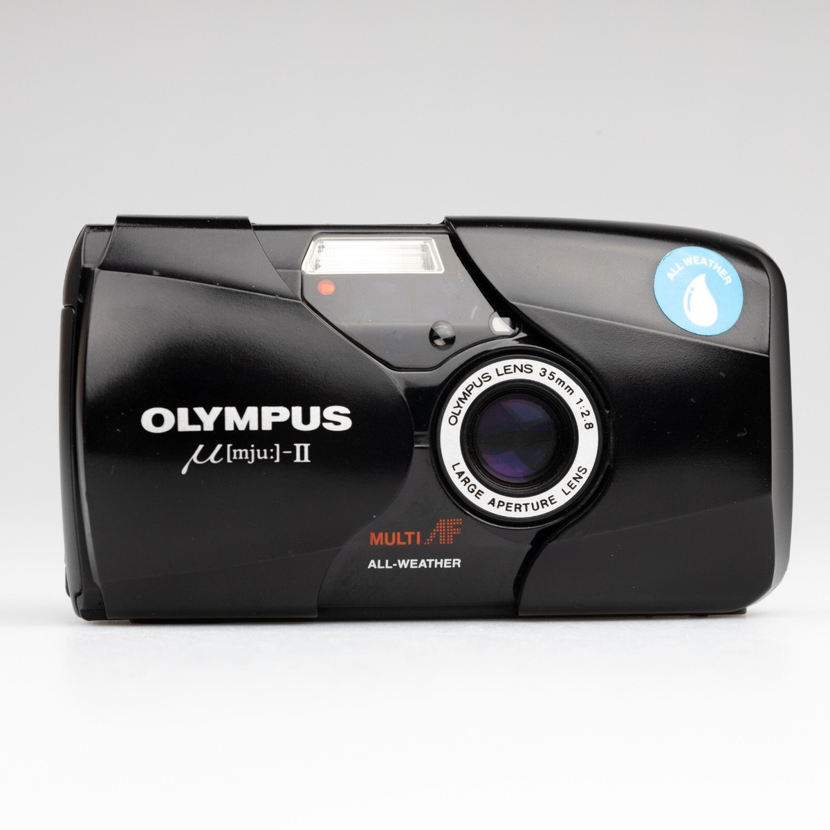 OLYMPUS μ[mju:]-II フィルムカメラ 黒　 (収納ケース付) OLYMPUS μ[mju:]-II フィルムカメラ 黒 (収納ケース付)