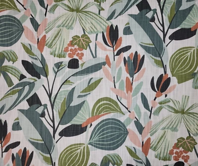 Kacey in Pastoral BTY Richloom 100% Cotton Slub 54" Wide Floral Leaf