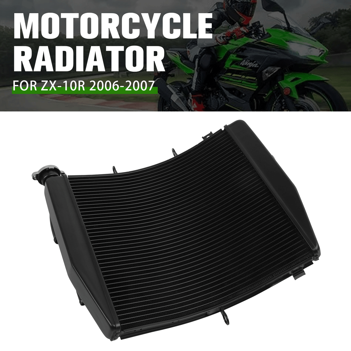 その他 28 Radiator Cooler Cooling Fit For Kawasaki Ninja ZX10R ZX-10R