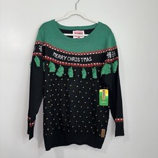 Tipsy Elves Ugly Christmas Sweater Womens XL Merry Christmas Tassels NWT