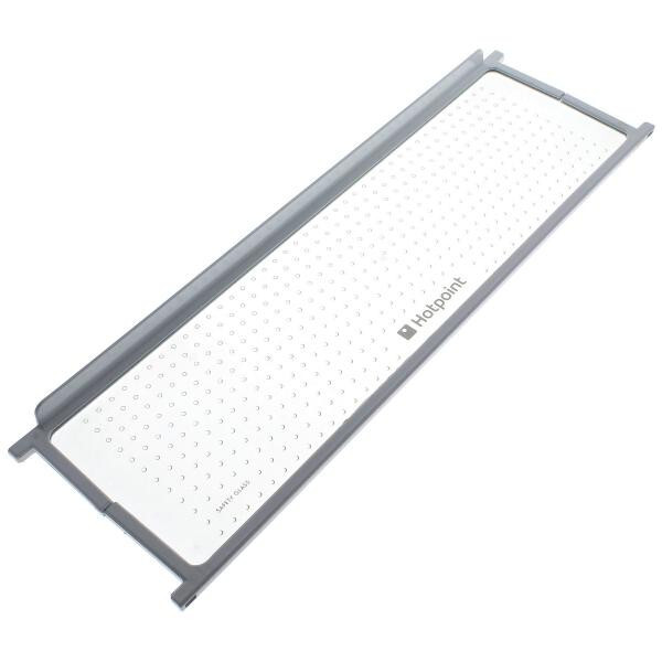Hotpoint Ariston Fridge Freezer Refrigerator Half Glass Shelf & Trim C00285836