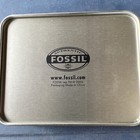 Vintage Fossil  Wallet Tin Ski Fossil in Vermont Box Only Empty 4 1/2 x 3 1/2" — photo 2