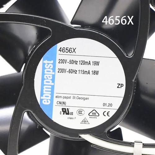 New Ebm-paps 4656X high air volume Axial Cooling fan 230VAC 19/18W 120x120x38MM - 第 4/4 張圖片