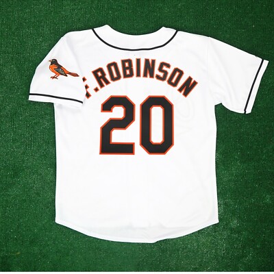 Frank Robinson Baltimore Orioles Home Men's White Jersey w/ Team Patch