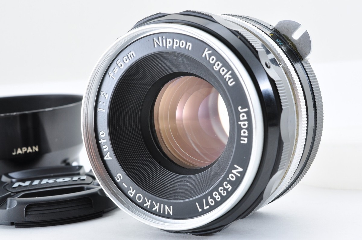 Near Mint] Nikon NIKKOR-S Auto 5cm 50mm f2 PAT.PEND. Nippon