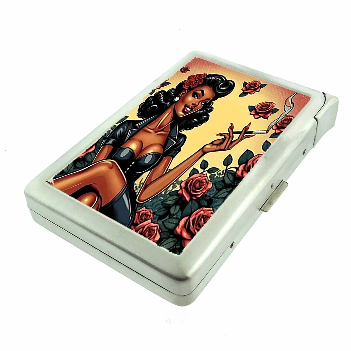 pin up cigarette case Pin Up Cigarette Case for sale