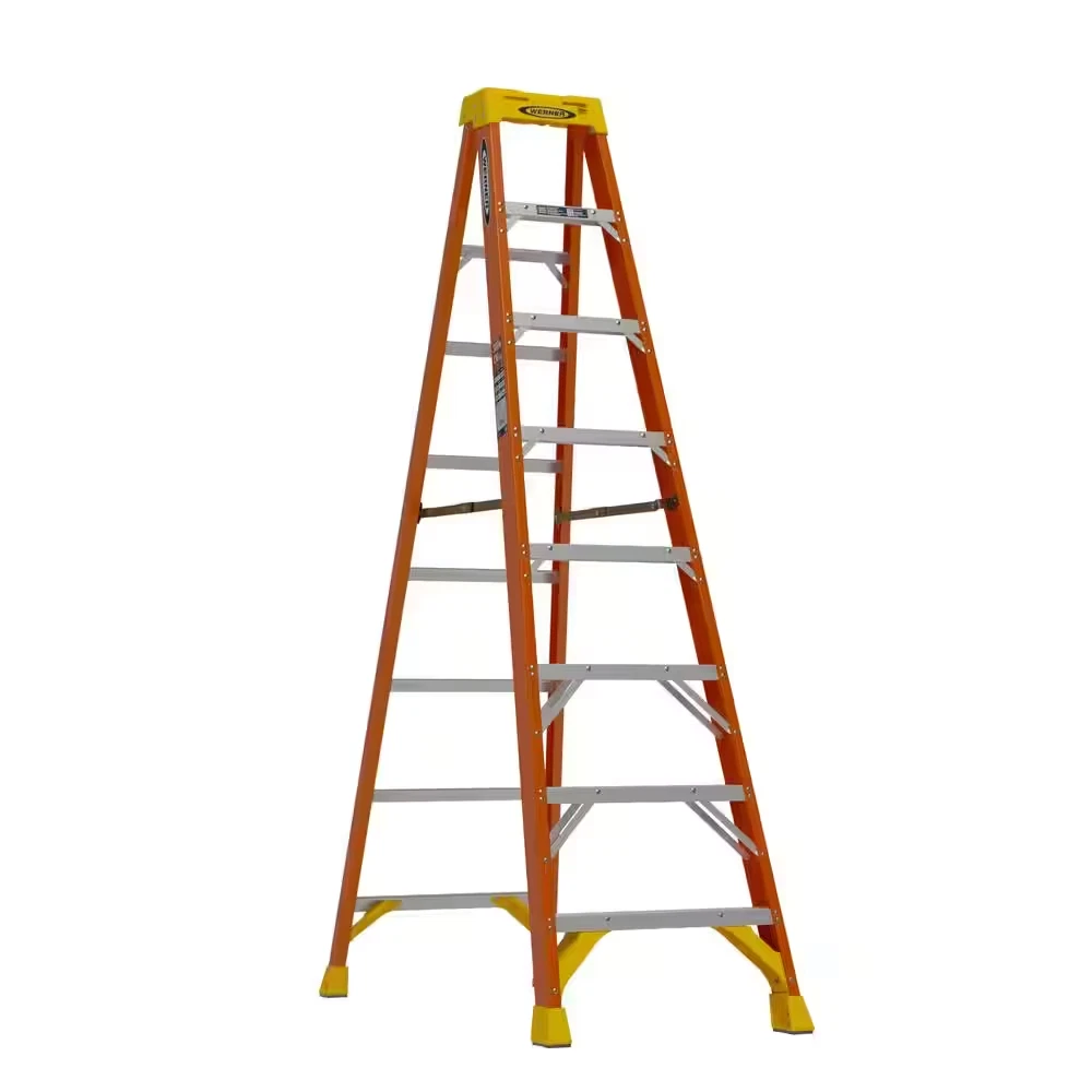 8 foot clearance wooden step ladder