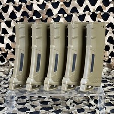 NEW Lancer Tactical 130 Round High Speed Mid-Cap Magazine 5 Pack - Tan